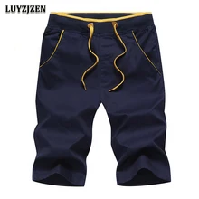 Шорты Для мужчин стиль Повседневное Лето Для мужчин S Шорты хлопковые пляжные Homme бермуды Твердые высокое качество доска Шорты эластичный пояс