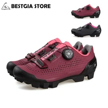 Santic/Лидер продаж; женская обувь для велоспорта; профессиональная дышащая обувь для горного велосипеда; Поворотный замок; спортивная обувь для верховой езды; Цвет Черный