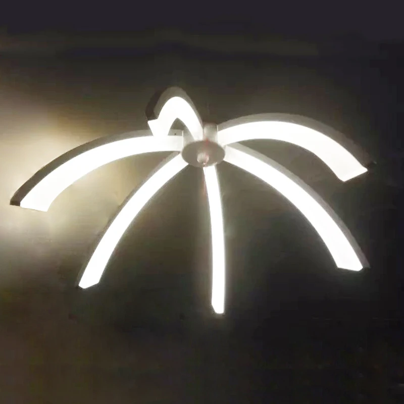 

IPROLED 60W 2.4G RF remote control or wifi control CCT and brightness suspended iron Acrylic modern led ceiling light