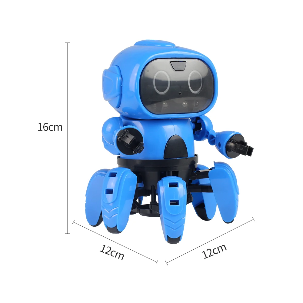 Модернизированный MoFun-963 DIY 6 брюки с широкими штанинами RC робот инфракрасное препятствие избегания жест Управление программируемый с передатчиком