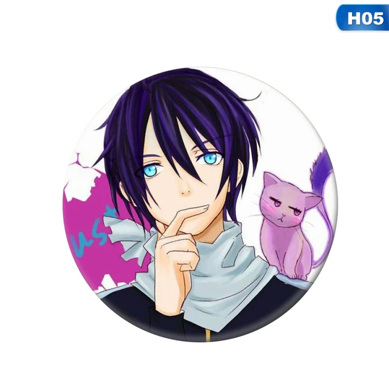 1 шт. аниме Noragami Aragoto Yato значок косплея Iki hijori Брошь булавка Yukine коллекция значок для рюкзака одежда - Окраска металла: H05