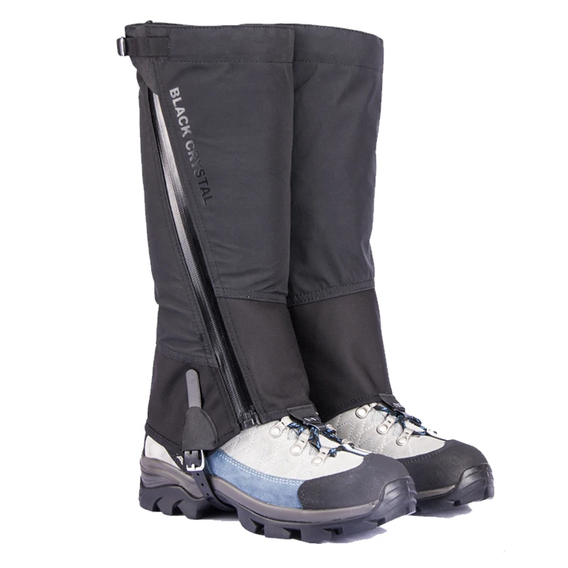 

1 pair Professional waterproof snow gaiters with zipper, for outdoor hiking hunting