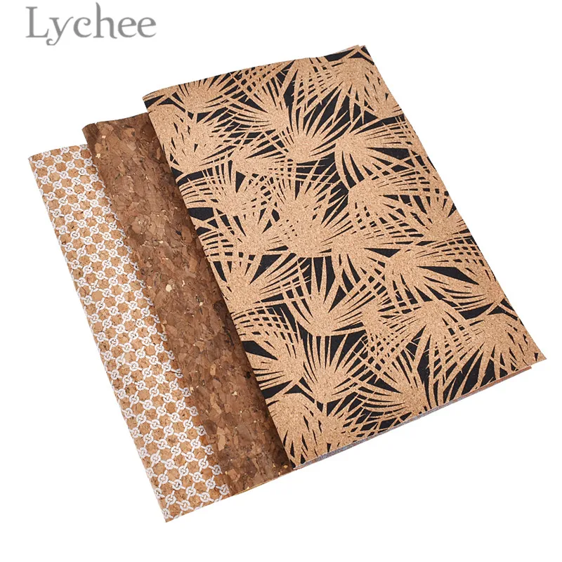 

Lychee Life A4 Vintage Soft Cork Fabric Retro Style Sewing Fabric DIY Handmade Bag Materials Supplies