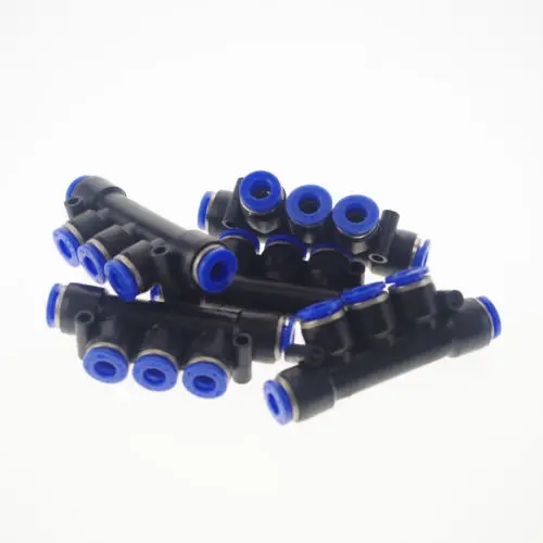 

Lot3 Plastic 12mm Equal Five Way Union Triple Pneumatic Tube Quick Connector