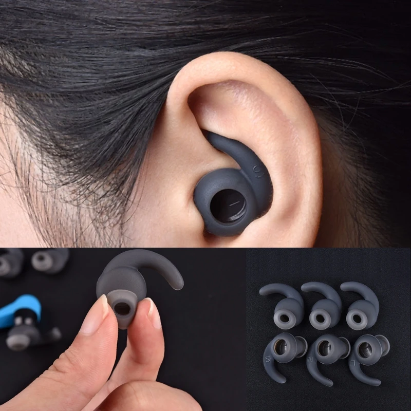 

3 Pairs S/M/L Silicone Earbuds Cover With Ear Hook For JBL Sports Bluetooth Headset