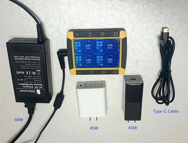 Voltbot-45 Вт Тип C, переносной, вилка стандарта USB PD быстрый ноутбук Зарядное устройство Выход 5V 9V 12V 15V 20V