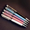 1 Pc Cute Kawaii Brand Diamond Metal Ballpoint Pen Touch Screen Crystal Ball Pen For Mobile Phone Office Supplies 2