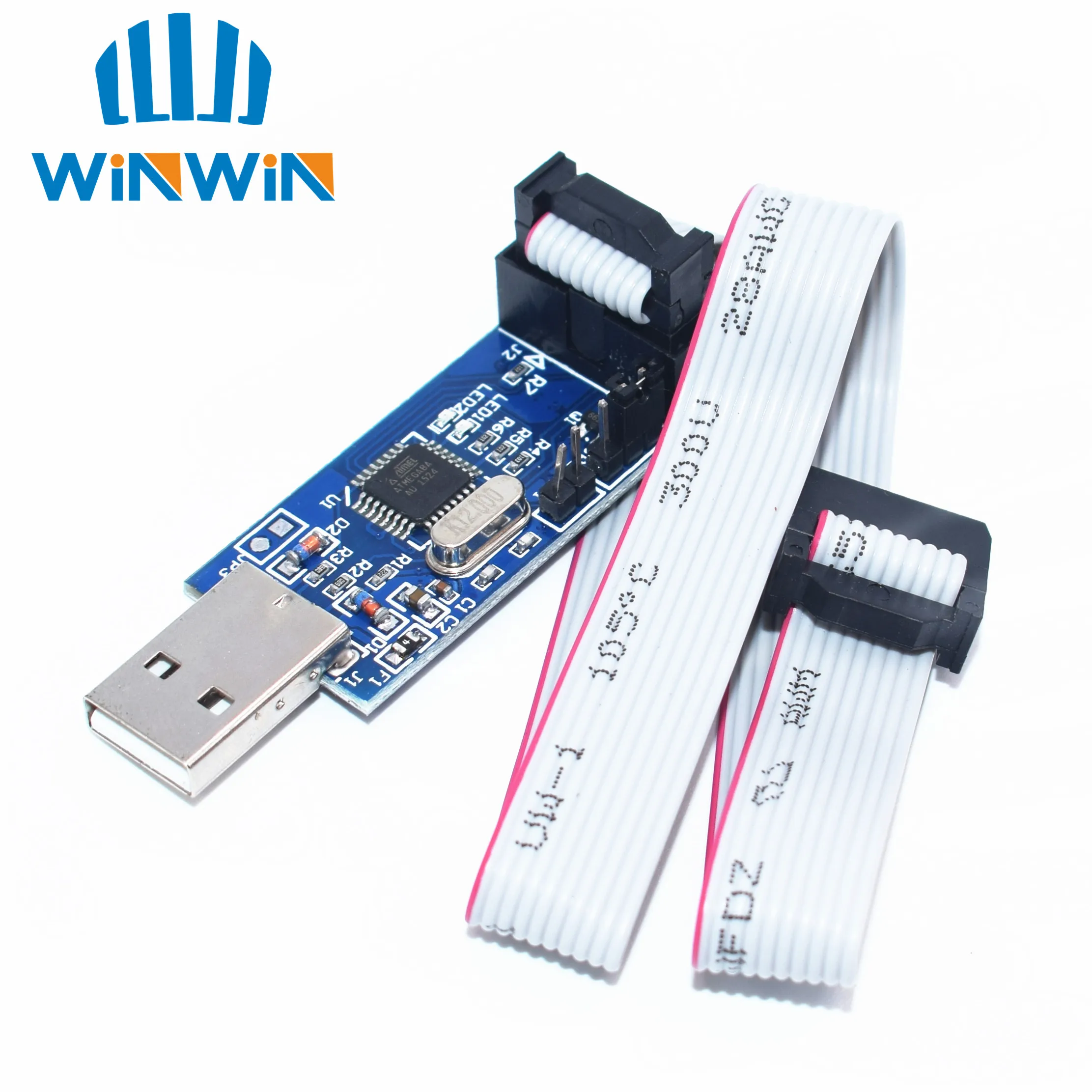 5 шт. Новый USBASP USBISP AVR программист USB ISP USB ASP ATMEGA8 ATMEGA128 Поддержка Win7 64 К