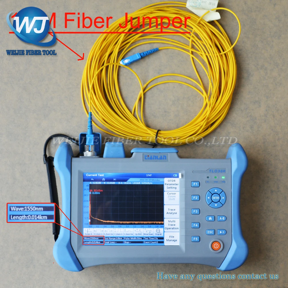 TLO300 OTDR волокно тестер 1310/1550nm 120 км с английским Espanol