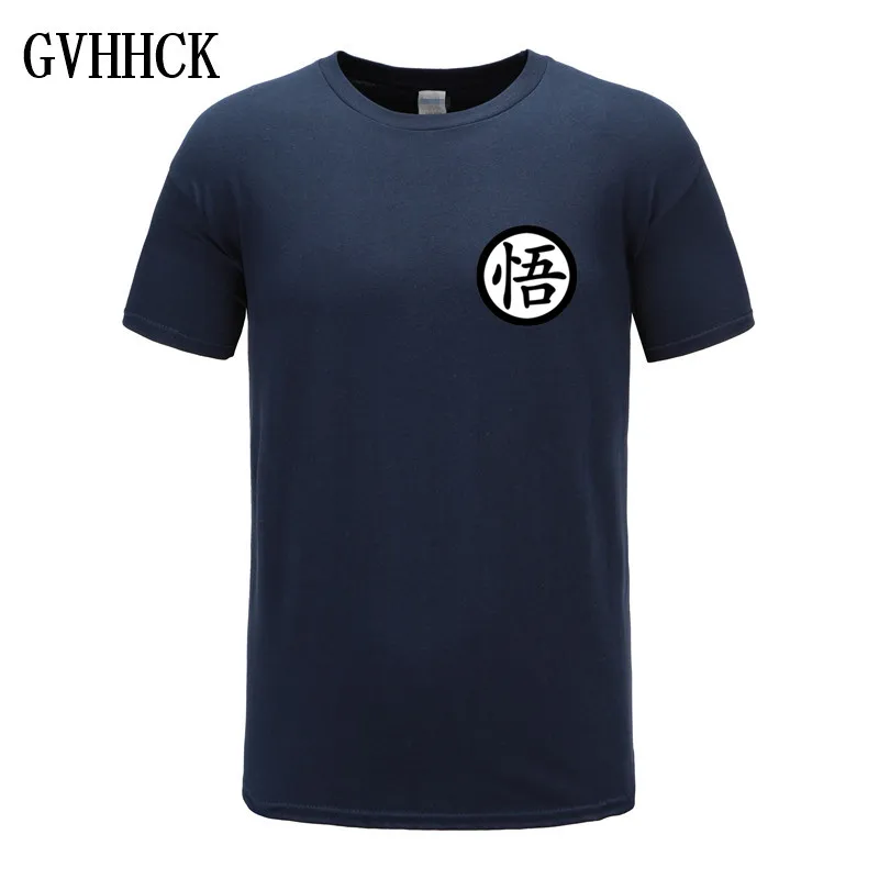 Брендовая футболка с Драконий жемчуг, мужская летняя футболка с Драконий жемчуг Z super son goku, облегающая футболка для косплея, 3D футболки, vegeta, футболка Homme - Цвет: Navy