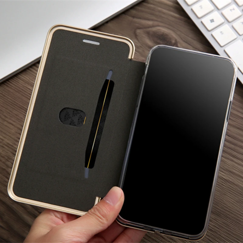 Кожаный чехол для iphone X Магнитный флип кошелек сумка из искусственной кожи