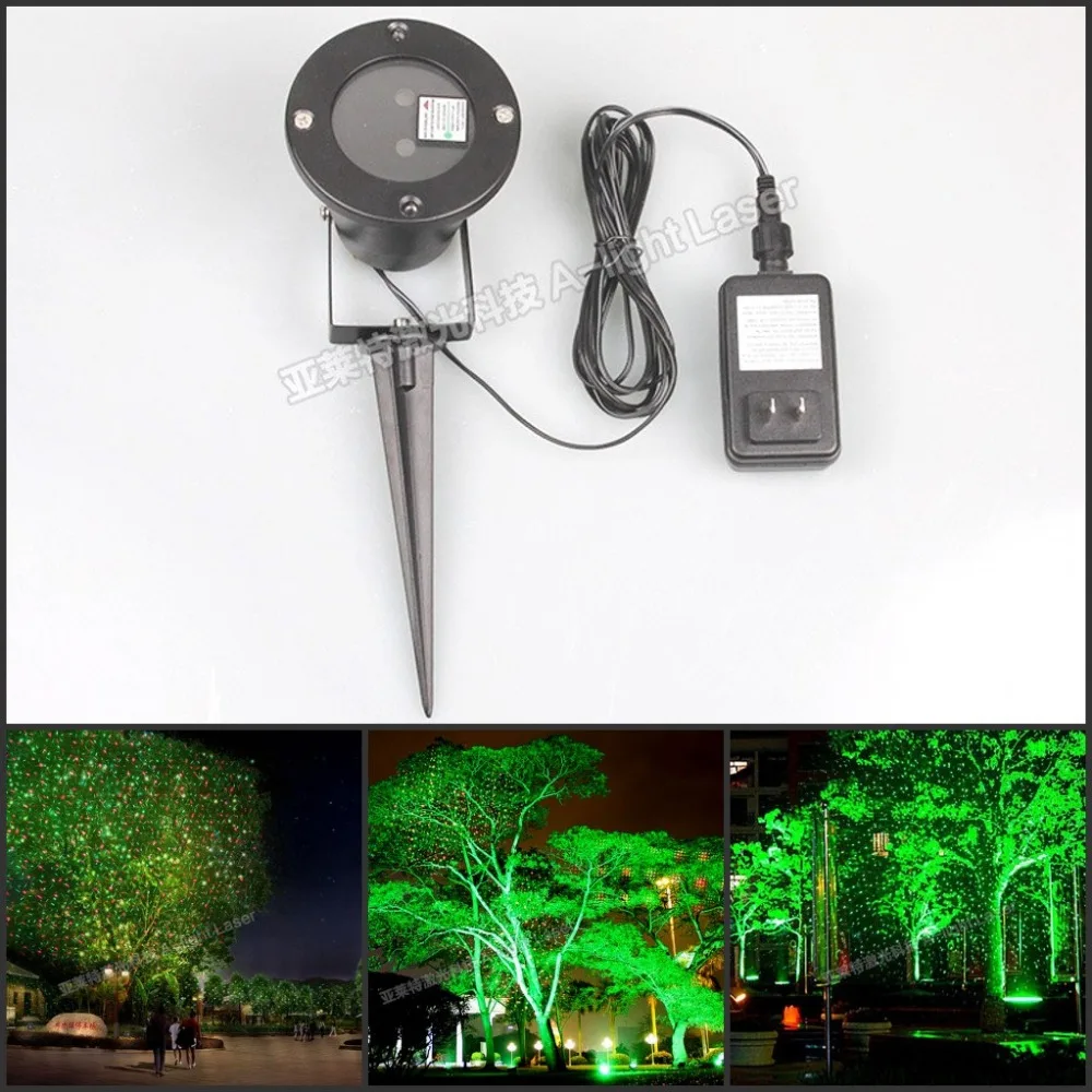 Открытый светодиодные фонари для сада IP65 Водонепроницаемый зеленый лазер 50 МВт красная лазерная указка Лазерная 100 мВт звезды светодиодный светильник для лужайки для садового света
