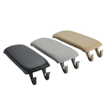 Para Audi A6 C5 1998-2005 consola central soporte de brazo tapa de la caja cubierta de la consola central reposabrazos cubierta de cuero negro gris BEIGE