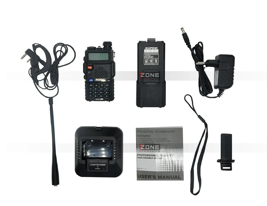 BaoFeng UV-5R портативная рация 3800 мАч с аккумулятором, Портативное двухстороннее радио UV5R, дальнее беспроводное 5 Вт профессиональное двойное CB радио