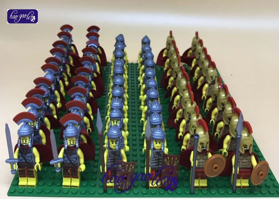 

hao gao le 60Pcs Star Wars Medieval Knights Rome Fighters Hero of Sparta Building Blocks Bricks Kids Gift Toys XH 436 433 438