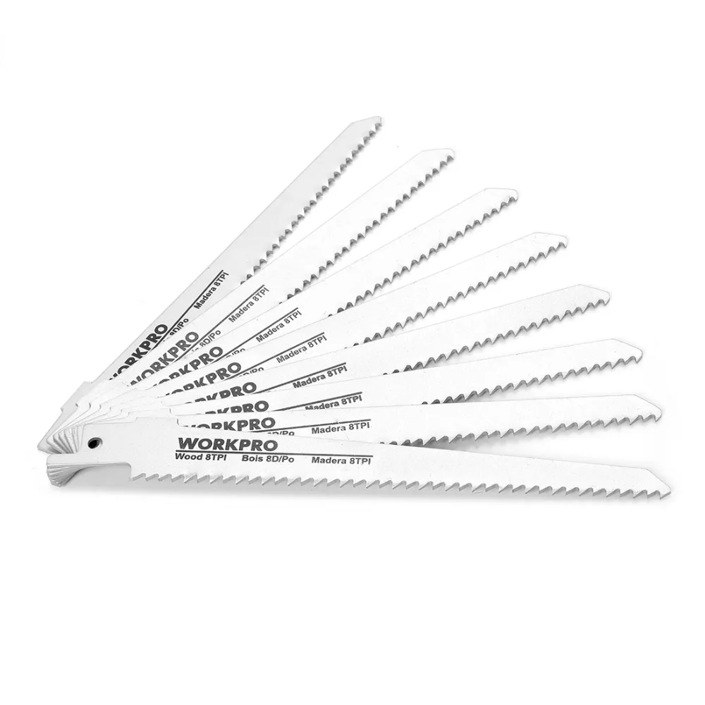 WORKPRO 32PC Saw Blades Metal Cutting Blades Reciprocating Saw Blade Set for Wood PVC Fibreboard Cutting WORKPRO 32PC Saw Blades Metal Cutting Blades Reciprocating Saw Blade Set for Wood PVC Fibreboard Cutting