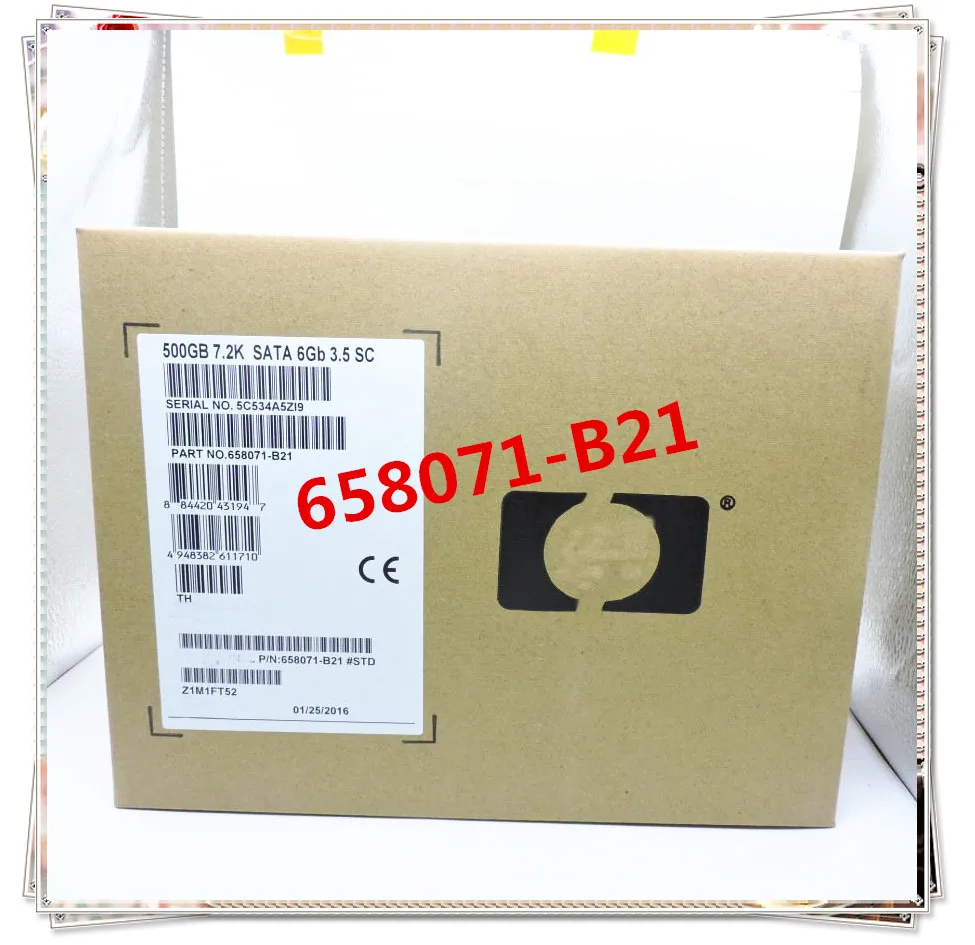 Новый и оригинальный для 658071 B21 500G SATA 658084 001 658103 3 года гарантии|Зарядные
