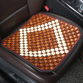

KKYSYELVA 1pcs Front Universal Car seat Cover Summer Lumbar support for office home Chair Seat Cushion Cover Bamboo Seat covers