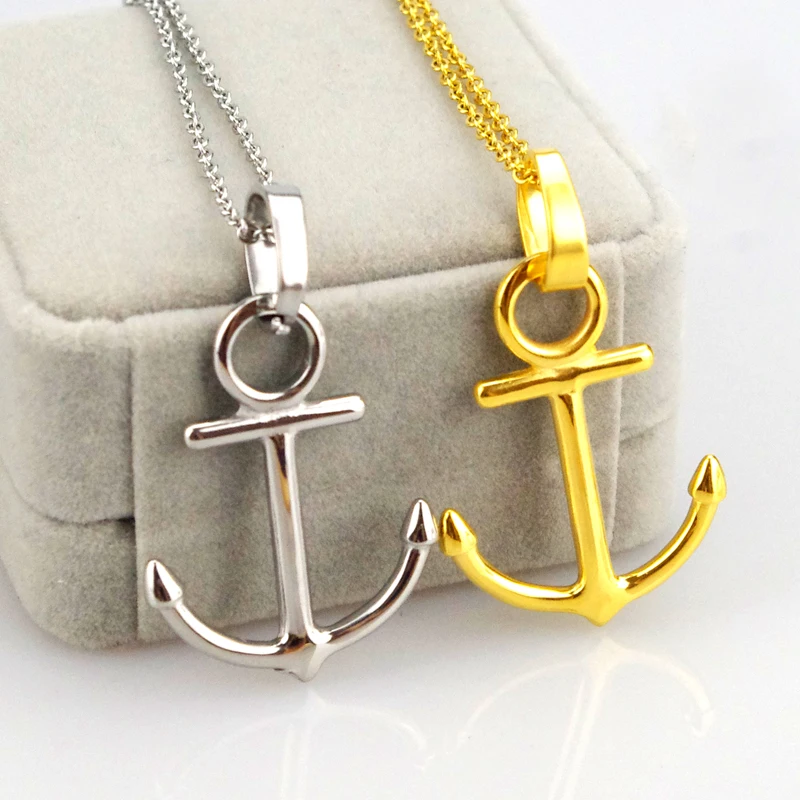 (60CM For Free Chains) 316L stainless steel pendants Anchor Pendant