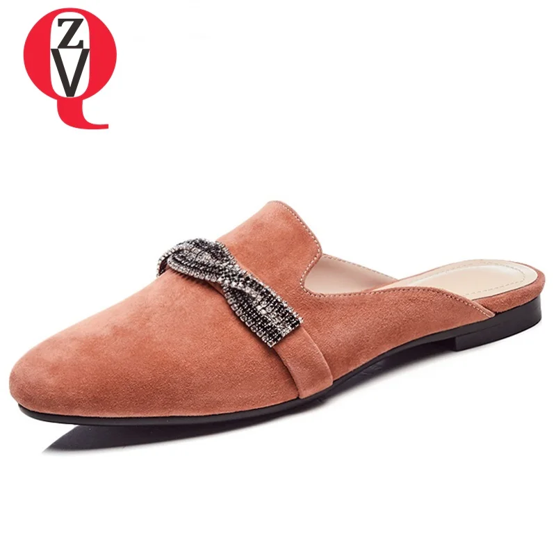 

ZVQ breathable retro round toe sweet sheepskin insoles slingback skid resistance comfortable pumps appointment woman shoes
