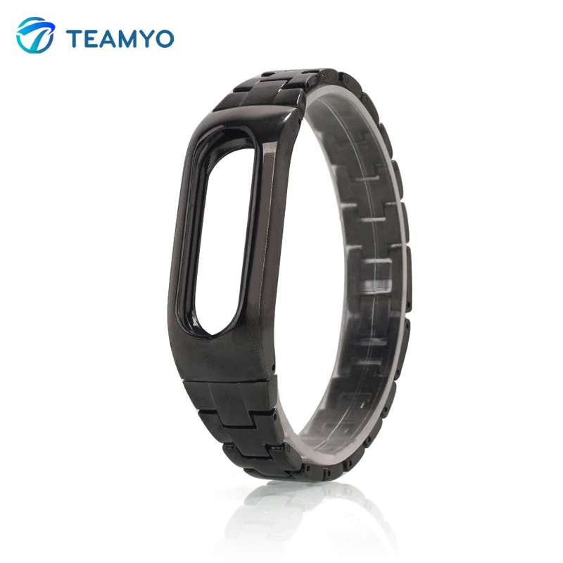 TEAMYO Xiaomi Mi Band 1S металлический ремешок браслет для оригинальных наручных часов Xiaomi Miband 1S 1A Смарт серебряный черный золотистый цвет