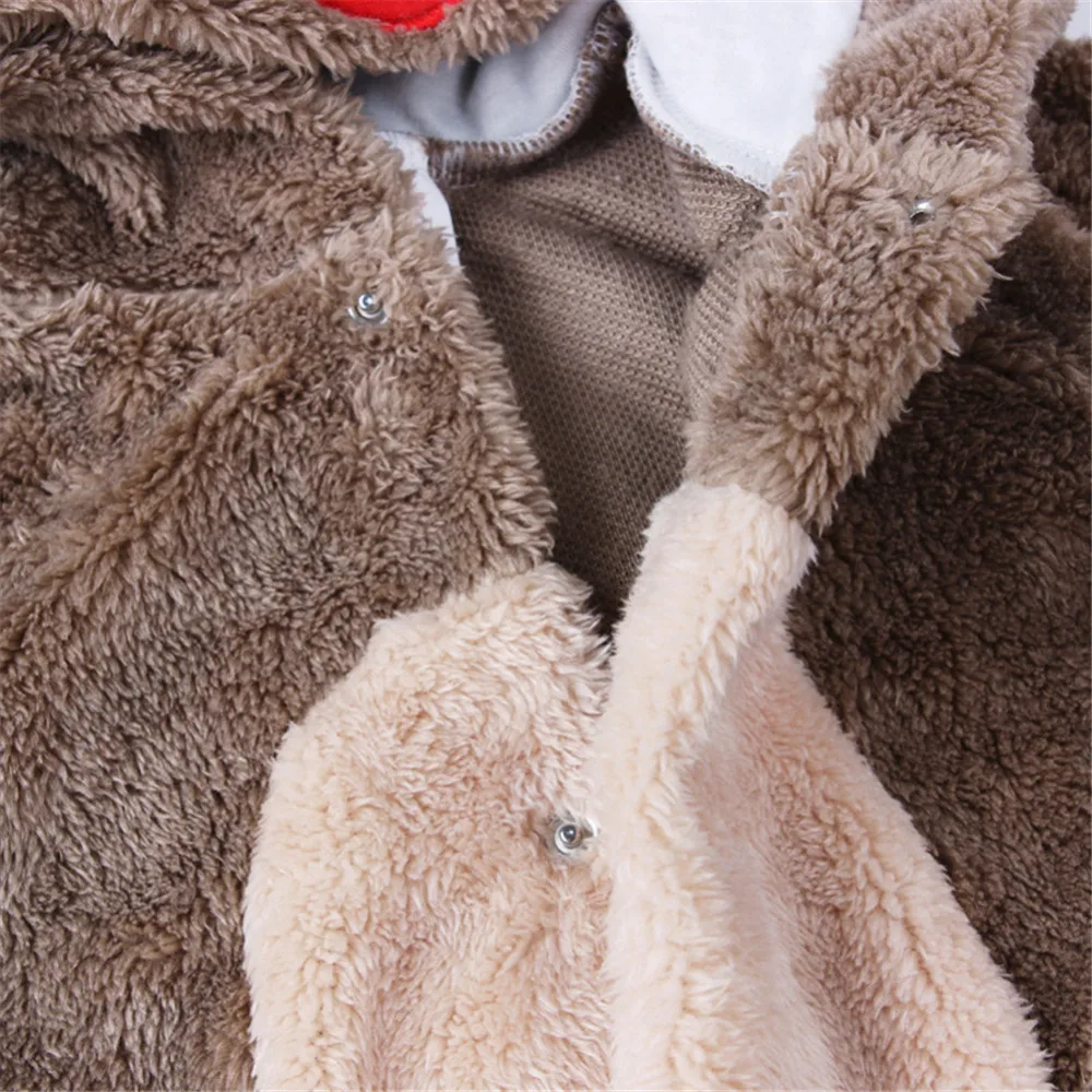 Детский мультяшный медведь сиамские пижамы теплые коралловые бархатные пижамы для мальчиков и девочек ночная рубашка осень-зима