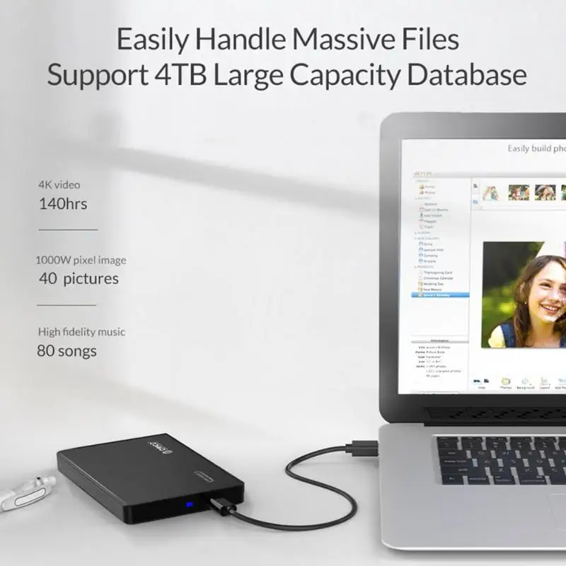 ORICO hdd case 2588C3-G2 2.5 inch SATA 3.0 to USB3.1 Gen2 Type-C HDD Case High Speed Hard Disk Drive External HDD Enclosure Box