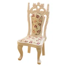 Новинка 1/12 кукольный домик миниатюрная винтажная мебель для гостиной стул белый