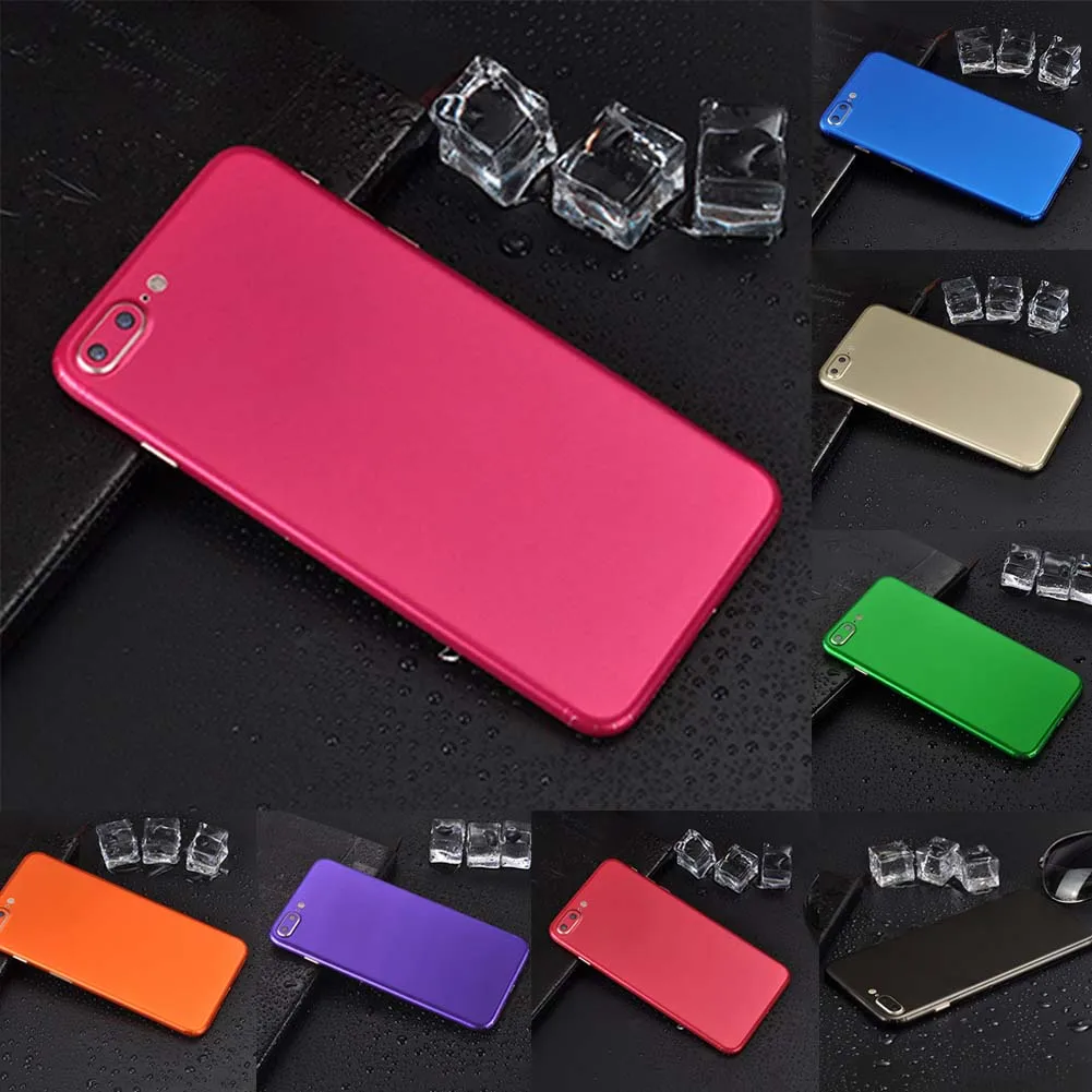 

Red Back Film For iPhone 7 7 Plus Thin Screen Protector Protective Cover Stickers Color Paster Rear Decorative Film