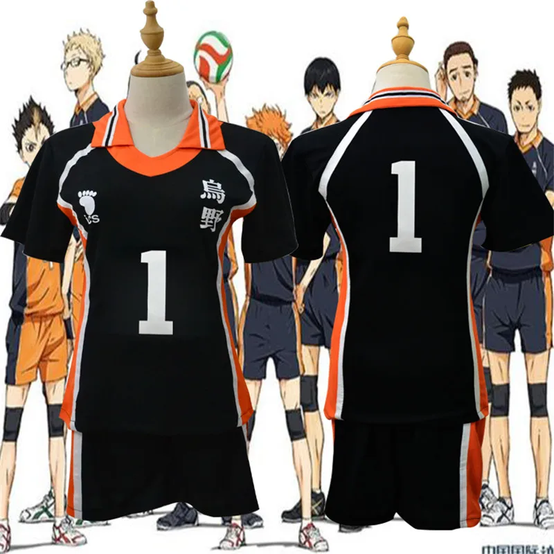 9 видов стилей Haikyu! Haikyuu Cosplay Костюм Karasuno Koukou средней школы волейбольный клуб Хината Shoyo спортивная рубашка майки - Цвет: No.1