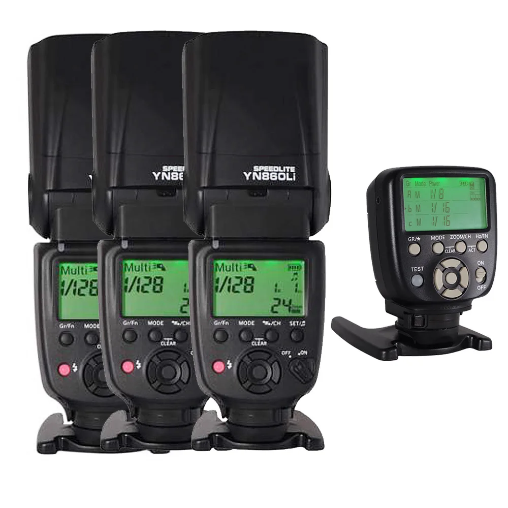 Беспроводная вспышка YONGNUO YN860Li + YN560 TX II ручной триггер для камеры Canon Nikon