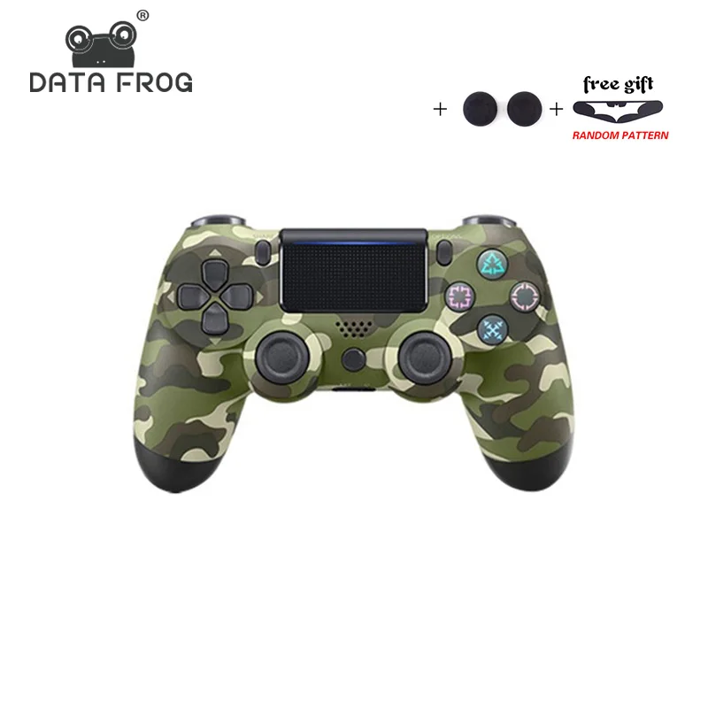 

Data Frog Wireless Bluetooth Controller For Sony PS4 Vibration Gamepad For Playstation 4 Joystick For PS4 PS3 PC Games Console