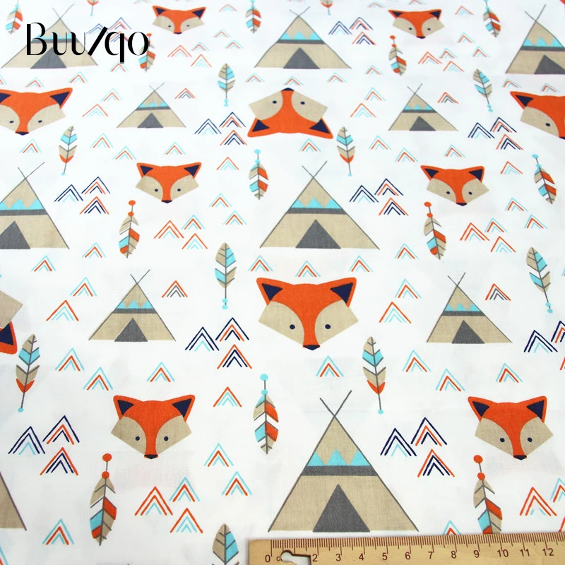 Buulqo Хлопок twill Ткань Дети DIY хлопчатобумажная ткань для шитья лоскутное стеганое