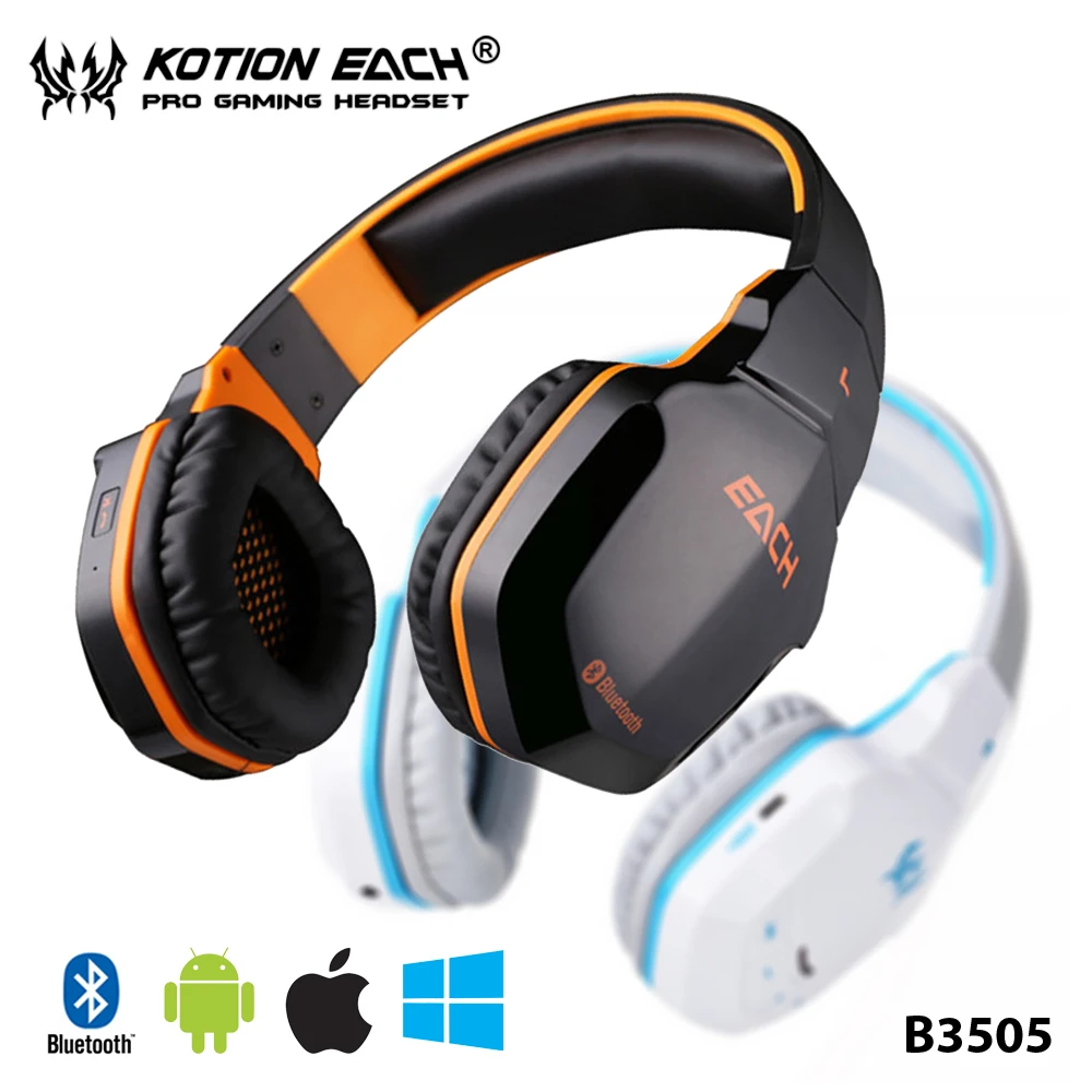 

YCDC EACH B3505 Wireless Bluetooth 4.1 Stereo Game Headset Headband Gaming Headphone with Mic for PC Gamer Casque Audifonos