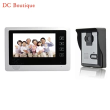 (1 Unidades) HD 600TVL Alambre uno a una versión de La Noche Videoportero cámara CMOS Lente de 7 pulgadas TFT-LCD de pantalla a color de RFID tarjeta de desbloqueo