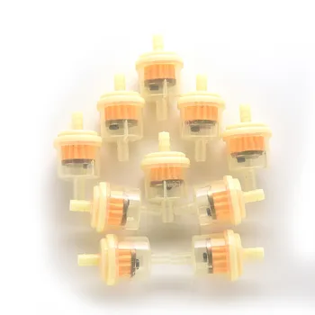 

10PCS/lot Car Dirt Pocket Bike Oil Filter Petrol Gas Gasoline Liquid Fuel Filter For Scooter Motorcycle Motorbike Motor