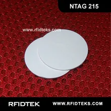 CT30mm rfid ПВХ монета транспондеров rfid ПВХ промышленности Монета тег 13.56 мГц 504 байт R/W ISO14443A с ntag 215 чип