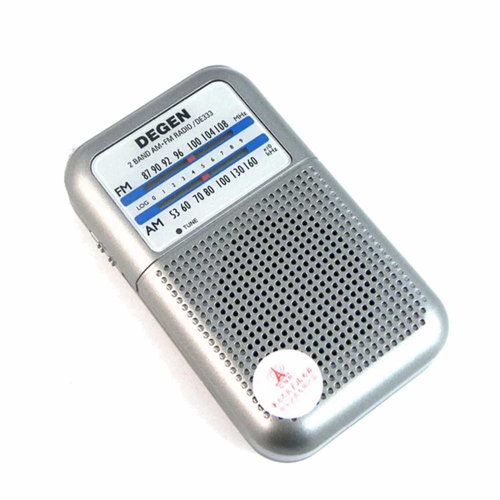 Degen радио DE333 FM AM приемник Мини Ручка Портативный двухдиапазонный рекордер