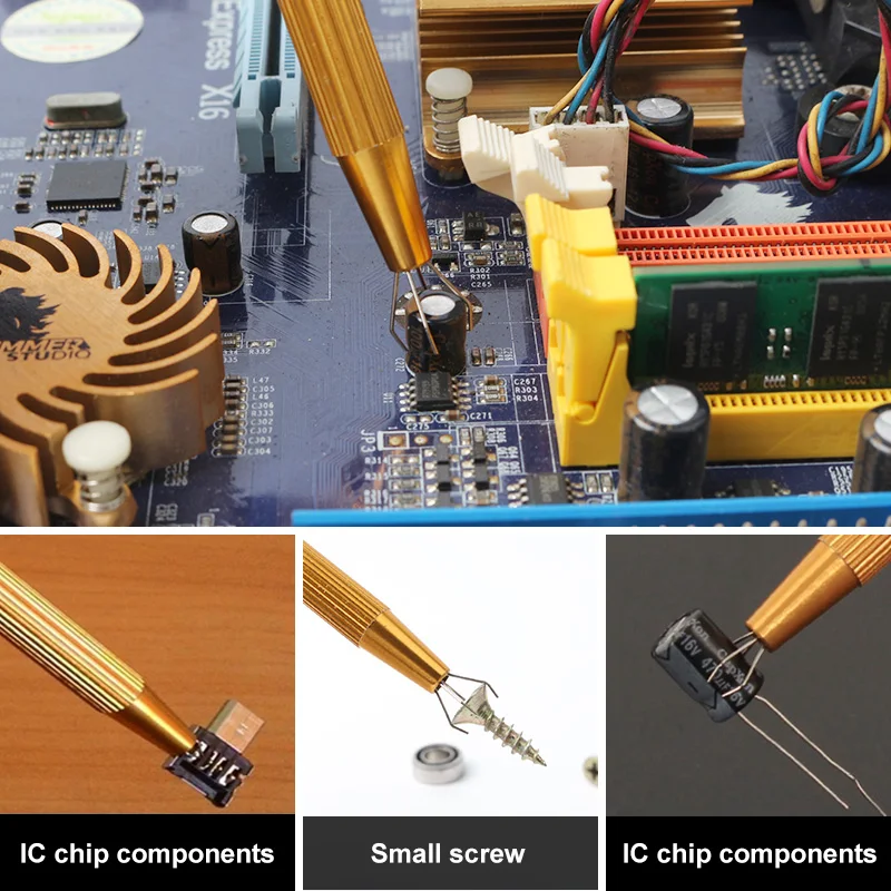 High quality Precision Parts Grabber IC Chip Components Catcher Clamping Clip Pick Up Tools Four Claw Desigin Repair Tool High quality Precision Parts Grabber IC Chip Components Catcher Clamping Clip Pick Up Tools Four Claw Desigin Repair Tool