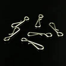 100 шт. Шестерни нержавеющая сталь оттяжку открытый интересным рыбный оснастки контактный разъем кольцо Рыбалка Интимные аксессуары оптом