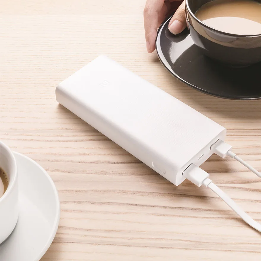 Xiao mi power Bank 20000 мАч 2C портативное зарядное устройство Поддержка QC3.0 Dual USB mi внешний аккумулятор 20000 для мобильных телефонов