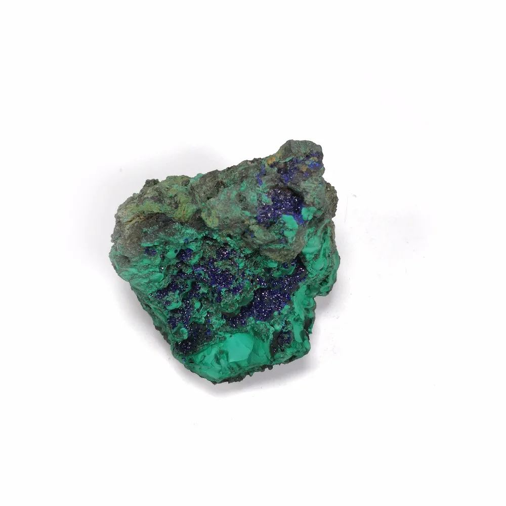 460 г натуральные камни и минералы Малахитовый Азурит руды хрустальные образцы Китай D5-4