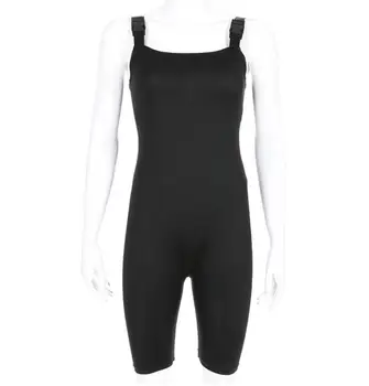 

Autumn women's new bag buckle strap skinny bodysuit