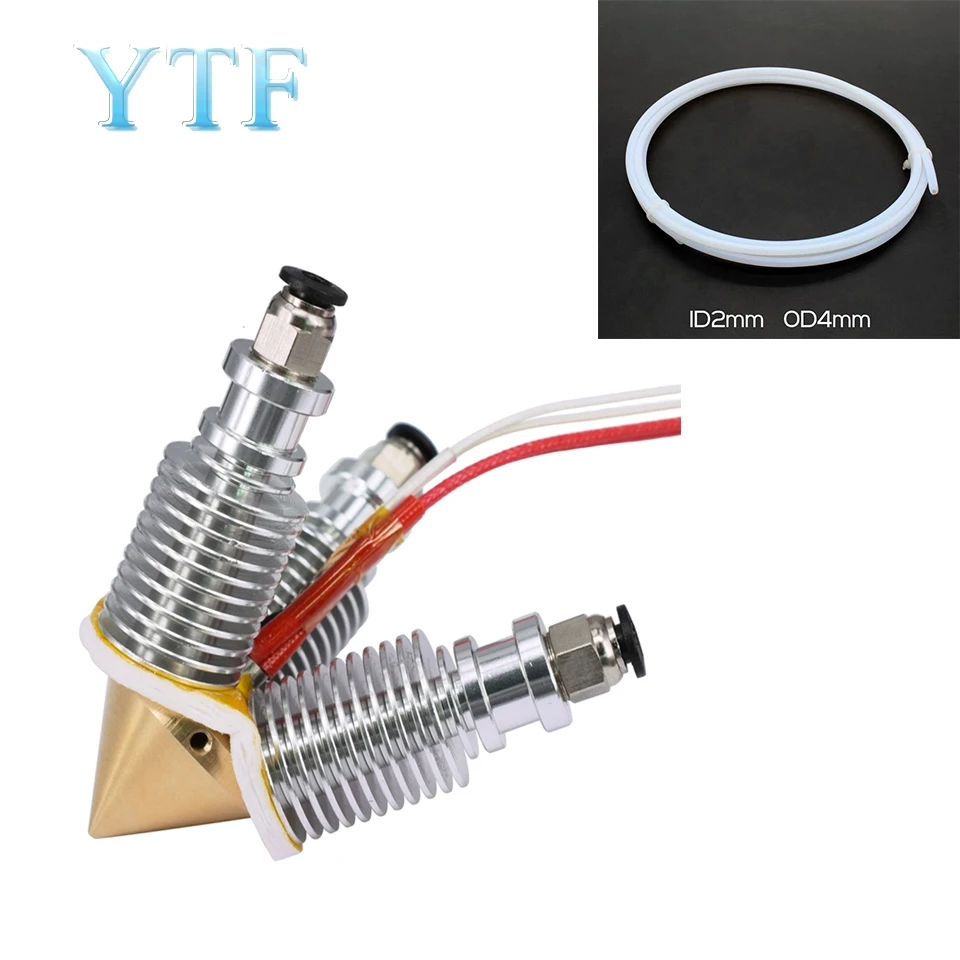 

Extruder Reprap Hotend 3D V6 heatsink 3 IN 1 OUT Multi Nozzle Extruder 3D printer kit for 1.75/0.4mm 3D Printer