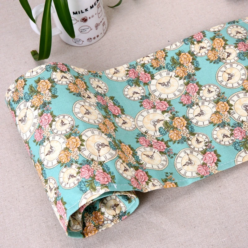

2017 New 1x 36/48/72 Pencil Case Rose & Clock Cute Supplies Pencil Pouch School Stationery Portable Canvas Pen RollUp Pencil Bag