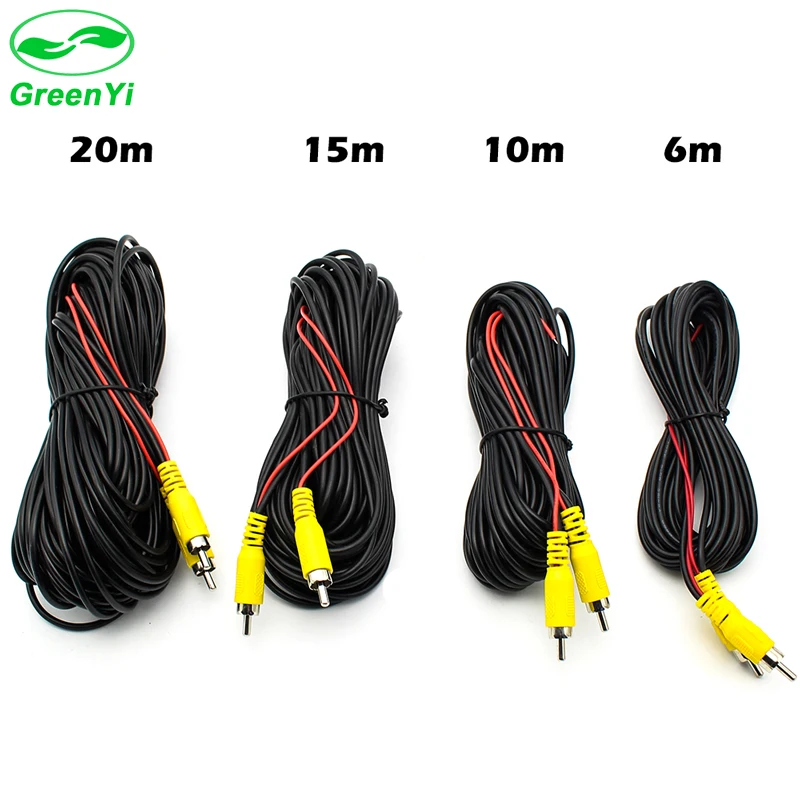 Buy GreenYi 6M 10M 15M 20M RCA Cable for Rear View