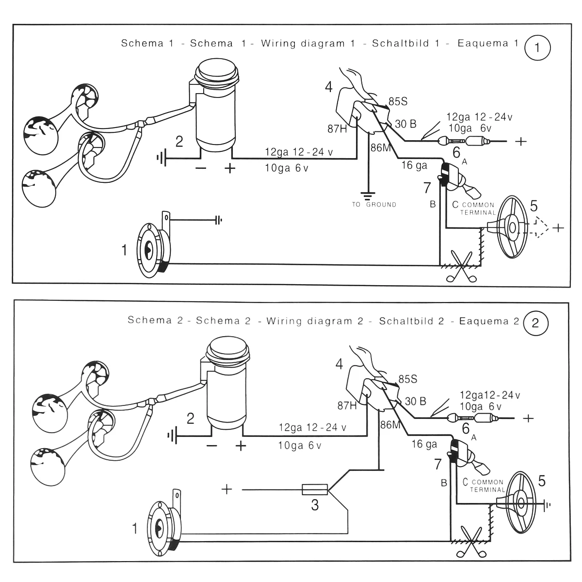 12 V/24 V мощный и прочный 178dB супер громкий Двухтональные воздушный рожок комплект трубы компрессор для автомобиля мотоцикла Лодка Грузовик