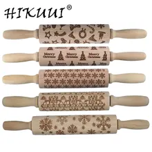 43 см 35 см Рождественская тисненая Скалка олень; Снежинка веселый рождественский подарок для выпечки печенья Печенье Тесто выгравированный ролик