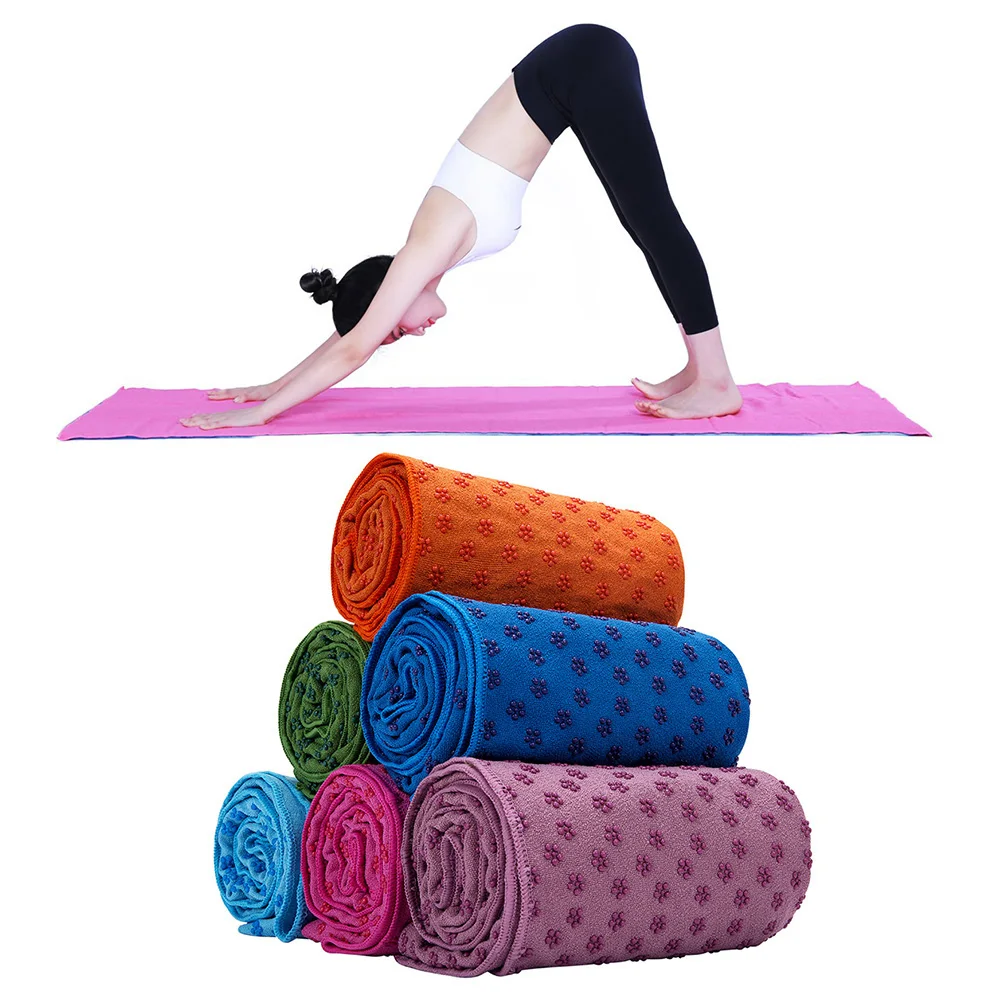 Non Slip Yoga Blankets Quick Dry Yoga Towel Mat Microfiber 183cm*61cm 72''x24'' Sport Entertainment Fitness Exercise Pilates