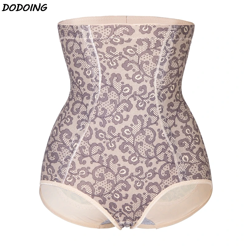 DODOING 2019 New Arrival Body Shapers Women Slimming Butt Hip Enhancer High Waist Abdomen Postpartum Flecking Gray Control Panty